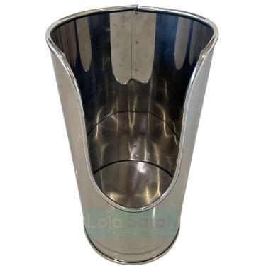 Imagem de Suporte Porta Extintor Batom 160X310 Mm Aco Inox 430 Polido