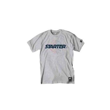 Imagem de Camiseta Básica Masculina Estampada Cinza Mescla T742a - Starter