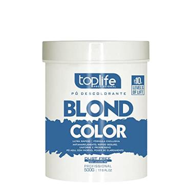 Imagem de Pó Descolorante Azul 10 tons Ultra Rápido Toplife Blond Color 500gr