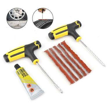 Imagem de Kit Conserto Pneu Remendo Profissional Carro Moto Sem Câmara