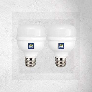 Imagem de Kit 2 Lâmpadas Led Bulbo 30w E27 Branco Frio 6500k Bivolt