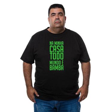 Imagem de Camiseta Plus Size Masculina Algodao Frase Engraçada Carnaval Com Abridor De Garrafas