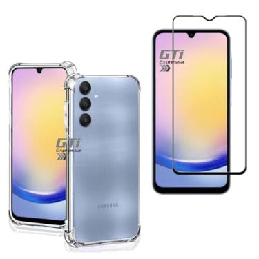 Imagem de Kit Capa Anti Impacto e Película De Vidro 3D 9D Compatível Com Samsung Galaxy A25