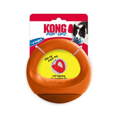 Imagem de Brinquedo Interativo Kong Scuttle Pod Dispenser de Ração e Petiscos Para Cães - Laranja