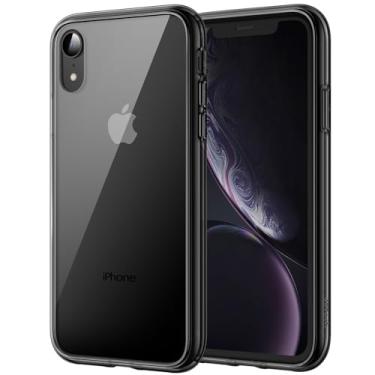 Imagem de JETech Capa para iPhone XR 6,1 Polegadas, Case Protetora de Telefone à Prova de Choque Não-Amarelecimento, Capinha Parte Traseira Transparente Anti-Riscos (Preto)