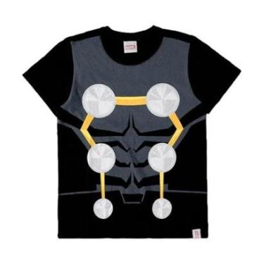 Imagem de Camiseta Marvel Malwee Thor Homem de Ferro Avengers Algodão Tam 4 6 8 10 12 Menino-Masculino