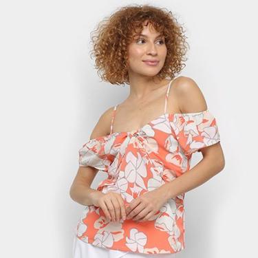 Imagem de Blusa Allexia Open Shoulder Floral Feminina-Feminino