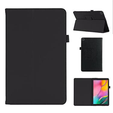 Imagem de elitegadget Capa para Samsung Galaxy Tab S6 Lite 10,4 polegadas SM-P620/P625/P613/P619/P610/P615 (2024/2022/2020) - Capa de couro PU leve com suporte (preta)