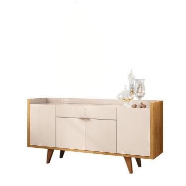 Imagem de Aparador Buffet para Sala de Estar Edenia 160 cm H01 Off White - Cinamomo Clique Chique
