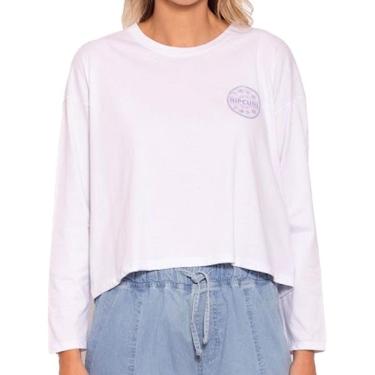 Imagem de Camiseta Rip Curl Day Break Tee - White-Feminino