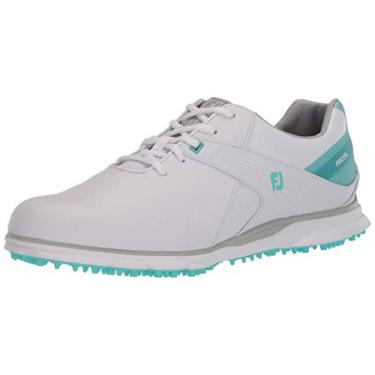 Imagem de Sapatos de golfe femininos FootJoy Pro/Sl, White/ Aqua, 5