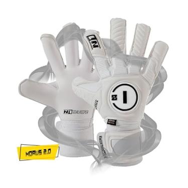 Imagem de Luva de Goleiro Profissional N1 Horus (Branco, 9)