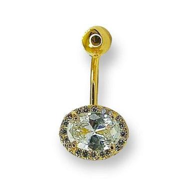 Imagem de Piercing de ouro 18 k de umbigo - Elegancy Joias