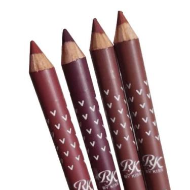 Imagem de 4 Lápis Contorno Labial Matte de Madeira Easy Ruby Kisses
