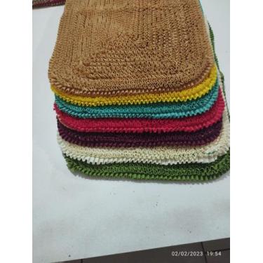Imagem de Kit Tapete De Frufru Duas Cores 2 Peças - VALENTINA CONFECÇOES