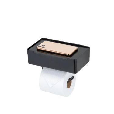 Imagem de Suporte Porta Papel Higiênico Porta Celular Papeleira Lenço Humedecido