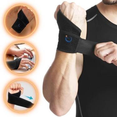 Imagem de Munhequeira Neoprene Pulso Esportiva Academia Tendinite Fit - Ideal Pr