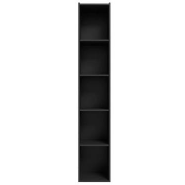 Imagem de Estante Livreiro Organizador Multiuso Janaína 5 Nichos Preto - Desk De