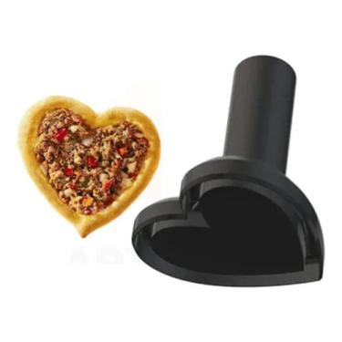 Imagem de Molde Modelador Esfiha Aberta Formato De Coração 11 Cm Preto - V I X 3