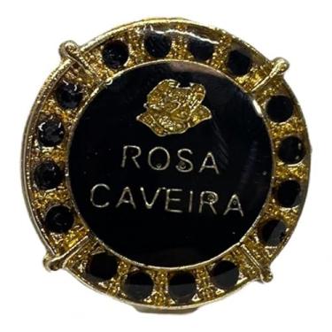 Imagem de Meta Atacado, Anel Ajustável Orixá CandombléUmbanda Metal-Selecione Modelo Cor:Dourado Rosa Caveira 2,5cm
