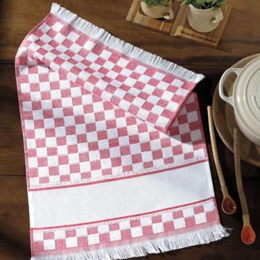 Imagem de Pano de Copa Dohler Para Bordar Verona, Vermelho, 41x60cm