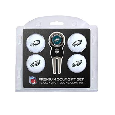 Imagem de Team Golf Conjunto de ferramentas General Sporting Goods Philadelphia Eagles 4 bolas de golfe e divô para, tamanho único