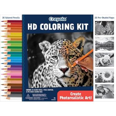 Imagem de Crayola - Kit de colorir HD | 30 lápis de cor e 20 páginas de colorir premium