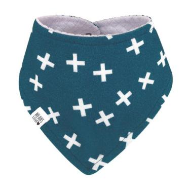 Imagem de Bandana Babador Bebê Azul Cruzetas - Means Love Baby