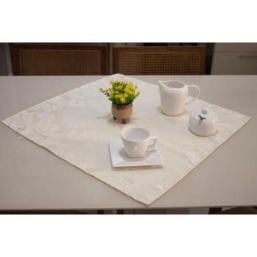 Imagem de Toalha de Chá/Cobre Mancha Quadrada em Tecido Jacquard 0,70x0,70 - Mar