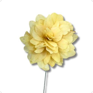 Imagem de Flor De Folha No Galho Arame Dobrável Cores Variadas Seco Arranjo - FL