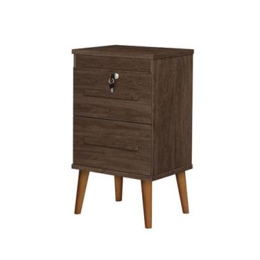 Imagem de Mesa de cabeceira teka 2 gavetas - MEGAMOVEIS