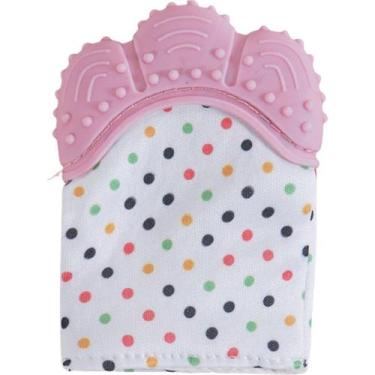 Imagem de Mordedor Luvinha para Bebê Silicone e Poliéster - Bene Casa, Rosa