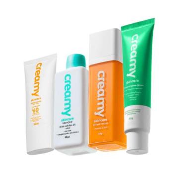 Imagem de Kit Creamy Skincare Vitamina C Salicílico Hidratante Reparador Proteto