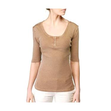 Imagem de Gramicci Koi Henley Feminino, Otter, Médio