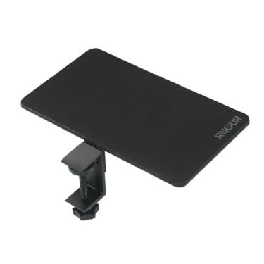 Imagem de Rmour Grampo de mouse ergonômico ajustável Z1 com mouse pad para suporte MT3, cabe em superfícies de até 5 cm de espessura, 24 x 14 cm, preto