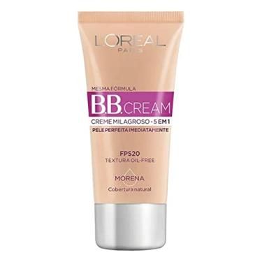 Imagem de L'Oréal Paris Dermo Expertise BB Cream, Creme Milagroso 5 em 1 Cor Morena, Cobertura Natural, Hidrata e Uniformiza a Pele, Oil Free, FPS 20 e Acabamento Matte, 30ml