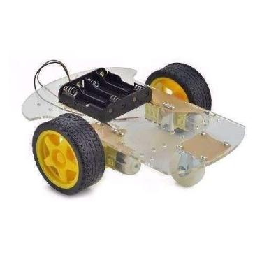 Imagem de Kit Chassi 2 Rodas Robotica Robo Projeto Arduino - Eletronica Castro