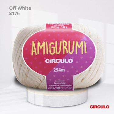 Imagem de Fio Amigurumi Circulo 254m Cor Off White 8176 - Círculo