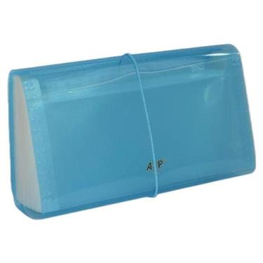 Imagem de Pasta Sanfonada Pequena Cheque 31 Divisórias 14,5x26cm ACP para Transp