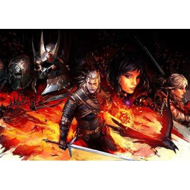 Imagem de Placa QuadroA4 Decorativo The Witcher Em Mdf - Pomps Geek, Colorido