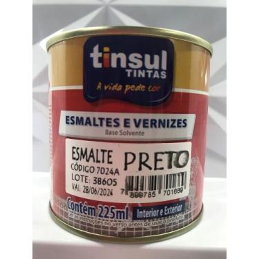 Imagem de Tinta esmalte cor preta 225 ml tinsul - Tinsul tintas 