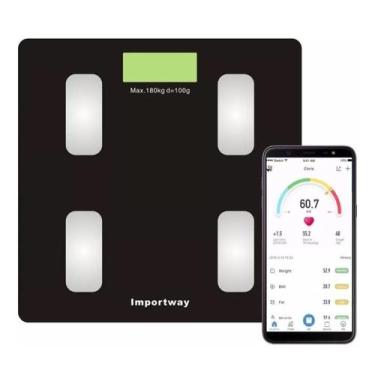 Imagem de Balança Digital Bioimpedância C/ Bluetooth Aplicativo Peso Corporal Go