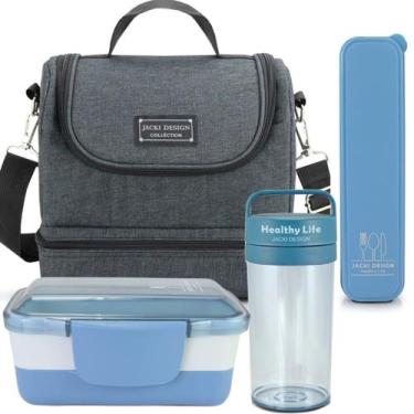 Imagem de Bolsa Térmica Lancheira Necessaire Concept Kit Pote Marmita Lanches 2 