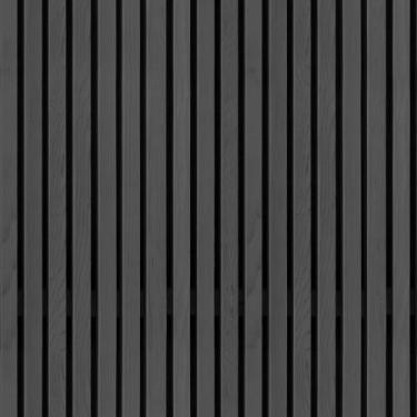 Imagem de Papel de Parede Autoadesivo Vinílico Reforma Ripa Ripado Madeira Preto