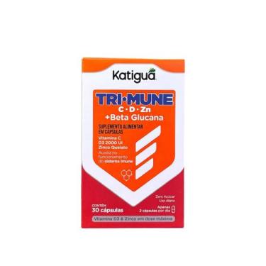 Imagem de Trimune Vit C Vit D E Zinco + Beta Glucana 30 Caps - Katigua