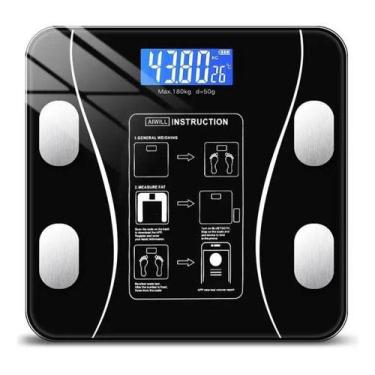 Imagem de Balança Digital Inteligente com Bioimpedância e Bluetooth - Fullcommer