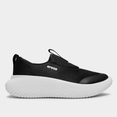 Imagem de Sandália Crocs Mellow Ease, Preto, Branco, 40