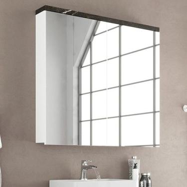 Imagem de Armário Espelheira de Banheiro 90cm 02 Portas Ref 920 Cewal - Portoro/