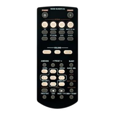 Imagem de Controle remoto de substituição RAV28 compatível com receptor de home theater Yamaha RX-V361 HTR-6030 RX-V365 RX-V365BL HTR-6030BL RX-V363 HTR-6130 RAV311 RAV312 WJ40940EX RAV34 RAV34 AV250 WN4668E