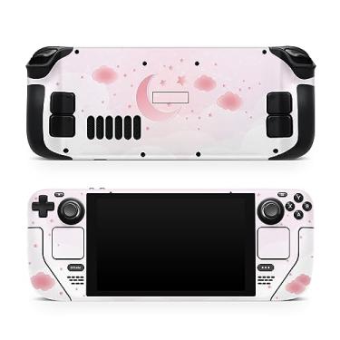 Imagem de TACKY DESIGN Película Steam Deck compatível com a pele Starry Moon, Clouds Pastel, decalque de vinil premium 3M, capa completa